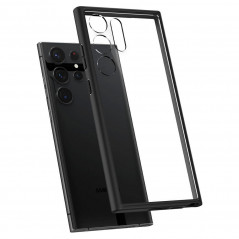 Samsung Galaxy S23 Ultra 5G Hülle Spigen Ultra Hybrid Kristallklar  Matt Schwarz