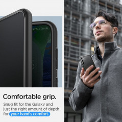 Samsung Galaxy S23 Plus 5G Hülle Spigen Ultra Hybrid Kristallklar  Matt Schwarz