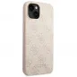 Apple iPhone 14 Hülle Guess 4G Gold Logo Elegant  Rosa