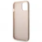 Apple iPhone 14 Hülle Guess 4G Gold Logo Elegant  Rosa