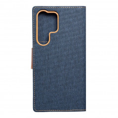 Samsung Galaxy S23 Ultra 5G Book Handytaschen CANVAS Book Navy blau