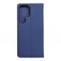 Samsung Galaxy S23 Ultra 5G Book Handytaschen LUNA Book Carbon Kohlenstoff-Faser, Elegant  Blau