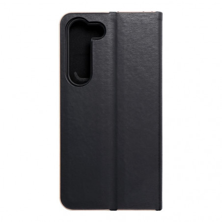 Samsung Galaxy S23 5G Book Handytaschen LUNA Book Gold Elegant  Schwarz
