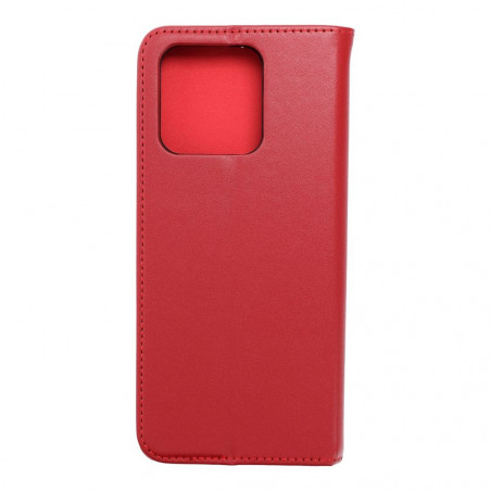 XIAOMI Redmi 10C Book Handytaschen Leather case SMART PRO Elegant  Rotwein
