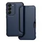 Samsung Galaxy S23 5G Book Handytaschen Razor Book Kohlenstoff-Faser, Kohlenstoffmuster  Blau