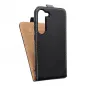 Samsung Galaxy S23 5G Flip Handytaschen Slim Flexi Fresh Schwarz