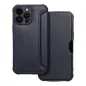 Apple iPhone 14 Pro Max Book Handytaschen Razor Book Kohlenstoff-Faser, Kohlenstoffmuster  Blau