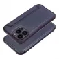 Apple iPhone 14 Pro Max Book Handytaschen Razor Book Kohlenstoff-Faser, Kohlenstoffmuster  Blau