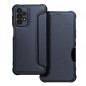 Samsung Galaxy A23 5G Book Handytaschen Razor Book Kohlenstoff-Faser, Kohlenstoffmuster  Blau