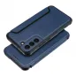 Samsung Galaxy S22 Plus Book Handytaschen Razor Book Kohlenstoff-Faser, Kohlenstoffmuster  Blau