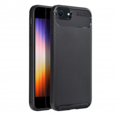 Apple iPhone SE 2020 Hülle Carbon premium Elegant  Schwarz