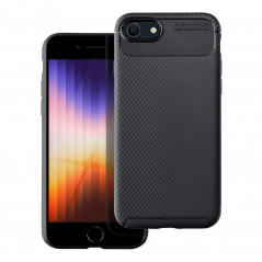 Apple iPhone SE 2022 5G Hülle Carbon premium Elegant  Schwarz