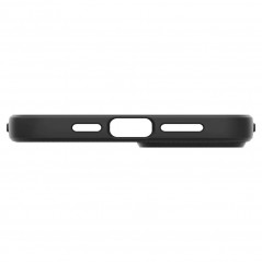 Apple iPhone 14 Plus Hülle Spigen  Liquid Air Matt Schwarz