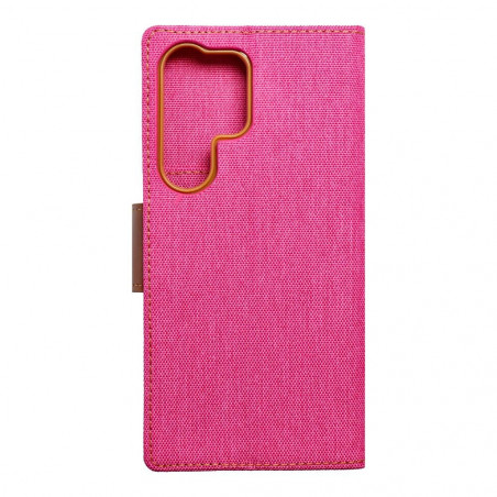 Samsung Galaxy S23 Ultra 5G Book Handytaschen CANVAS Book Rosa