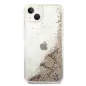 Apple iPhone 14 Hülle Guess Liquide Glitter Charms Elegant  Gold