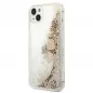 Apple iPhone 14 Hülle Guess Liquide Glitter Charms Elegant  Gold