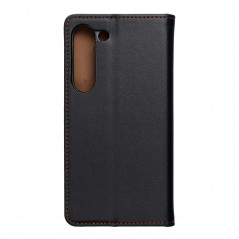 Samsung Galaxy S23 5G Book Handytaschen Leather case SMART PRO Elegant  Schwarz