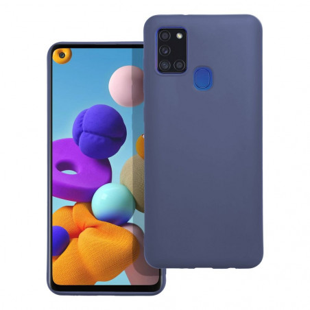 Samsung Galaxy A21s Hülle MATT Blau