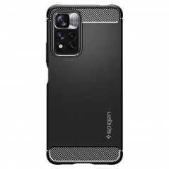 XIAOMI Redmi Note 11 Pro Plus 5G Hülle Spigen Armor Kohlenstoff-Faser, Elegant  Schwarz