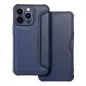 Apple iPhone 13 Pro Book Handytaschen Razor Book Kohlenstoff-Faser, Kohlenstoffmuster  Blau