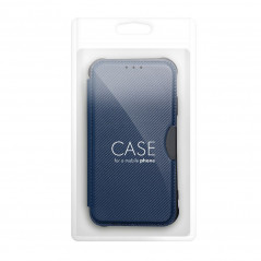 Apple iPhone 13 Pro Book Handytaschen Razor Book Kohlenstoff-Faser, Kohlenstoffmuster  Blau