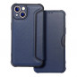 Apple iPhone 13 Book Handytaschen Razor Book Kohlenstoff-Faser, Kohlenstoffmuster  Blau