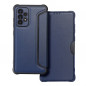 Samsung Galaxy A52 LTE Book Handytaschen Razor Book Kohlenstoff-Faser, Kohlenstoffmuster  Blau