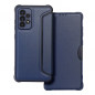 Samsung Galaxy A33 Book Handytaschen Razor Book Kohlenstoff-Faser, Kohlenstoffmuster  Blau