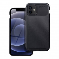 Apple iPhone 12 Hülle Carbon premium Elegant  Schwarz