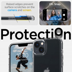 Apple iPhone 14 Hülle Spigen Ultra Hybrid Kristallklar  Durchsichtbar