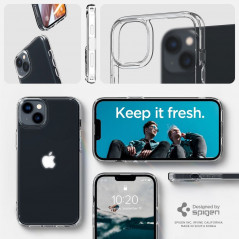 Apple iPhone 14 Hülle Spigen Ultra Hybrid Kristallklar  Durchsichtbar