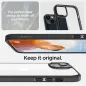 Apple iPhone 14 Plus Hülle Spigen Ultra Hybrid Kristallklar  Matt Schwarz