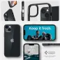 Apple iPhone 14 Plus Hülle Spigen Ultra Hybrid Kristallklar  Matt Schwarz