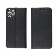 Apple iPhone 14 Plus Book Handytaschen LUNA Book Gold Elegant  Schwarz