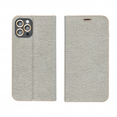 Apple iPhone 14 Plus Book Handytaschen LUNA Book Gold Elegant  Silber
