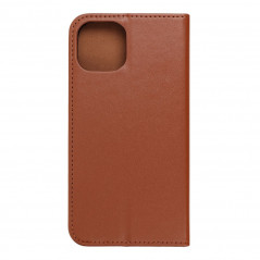 Apple iPhone 14 Book Handytaschen Leather case SMART PRO Elegant  Braun
