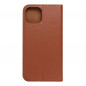 Apple iPhone 14 Book Handytaschen Leather case SMART PRO Elegant  Braun
