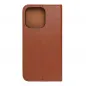 Apple iPhone 14 Pro Book Handytaschen Leather case SMART PRO Elegant  Braun