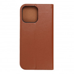 Apple iPhone 14 Pro Max Book Handytaschen Leather case SMART PRO Elegant  Braun