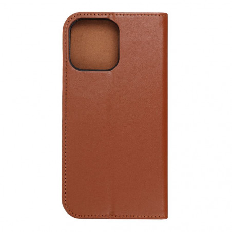 Apple iPhone 14 Pro Max Book Handytaschen Leather case SMART PRO Elegant  Braun