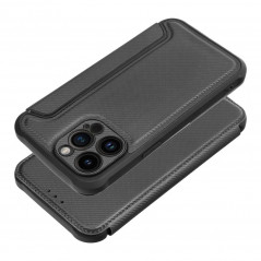Apple iPhone 14 Pro Max Book Handytaschen Razor Book Kohlenstoff-Faser, Kohlenstoffmuster  Schwarz