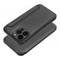 Apple iPhone 14 Pro Max Book Handytaschen Razor Book Kohlenstoff-Faser, Kohlenstoffmuster  Schwarz