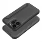 Apple iPhone 14 Pro Max Book Handytaschen Razor Book Kohlenstoff-Faser, Kohlenstoffmuster  Schwarz