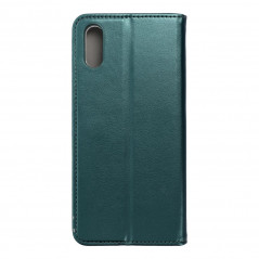 XIAOMI Redmi 9C NFC Book Handytaschen Smart Magneto book Dunkelgrün