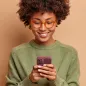 Apple iPhone XR Hülle Roar Luna Monochromatische, Stilvoll, Ein ästhetisches Accessoire  Rot