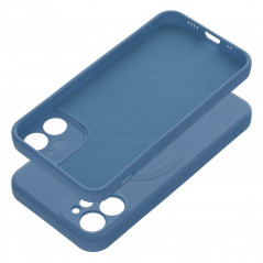 Apple iPhone 12 Hülle Silicone Mag Cover MagSAFE  Blau