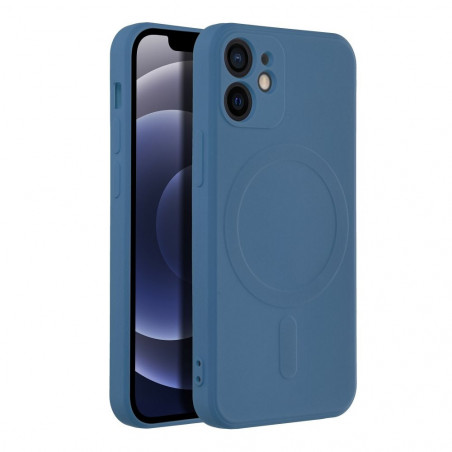 Apple iPhone 12 mini Hülle Silicone Mag Cover MagSAFE  Blau