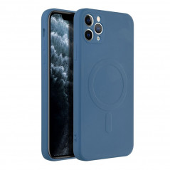 Apple iPhone 11 Pro Max Hülle Silicone Mag Cover MagSAFE  Blau