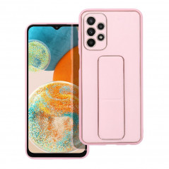 Samsung Galaxy A23 5G Hülle LEATHER Case Kickstand Rosa