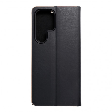 Samsung Galaxy S23 Ultra 5G Book Handytaschen LUNA Book Gold Elegant  Schwarz